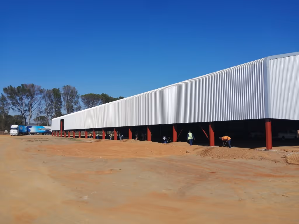 construction inside shop