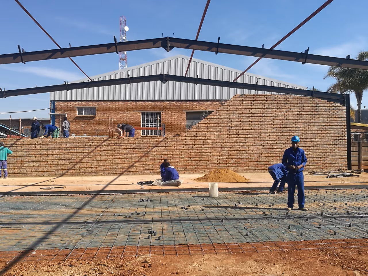 construction inside shop